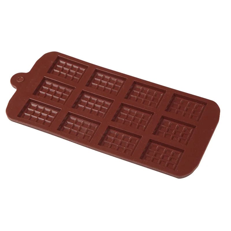 Moule à Chocolat Silicone -12 Tablettes Moules à Chocolat