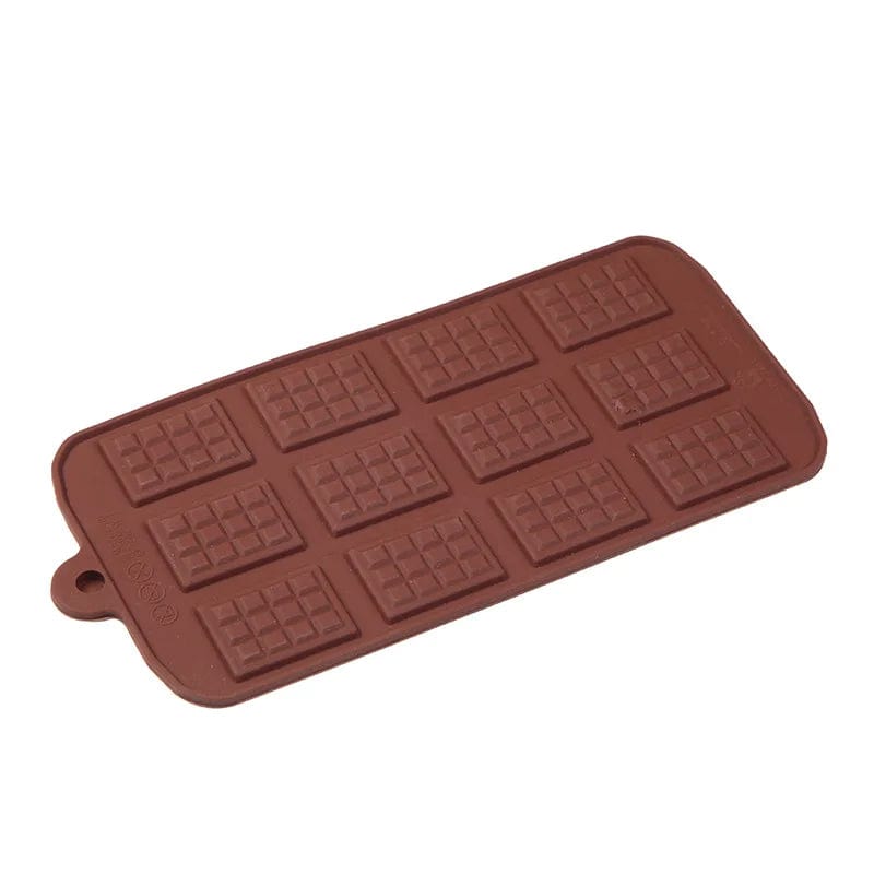 Moule à Chocolat Silicone -12 Tablettes Moules à Chocolat