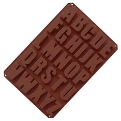 Moule à Chocolat Silicone - Lettres Alphabet 3D Moules à Chocolat