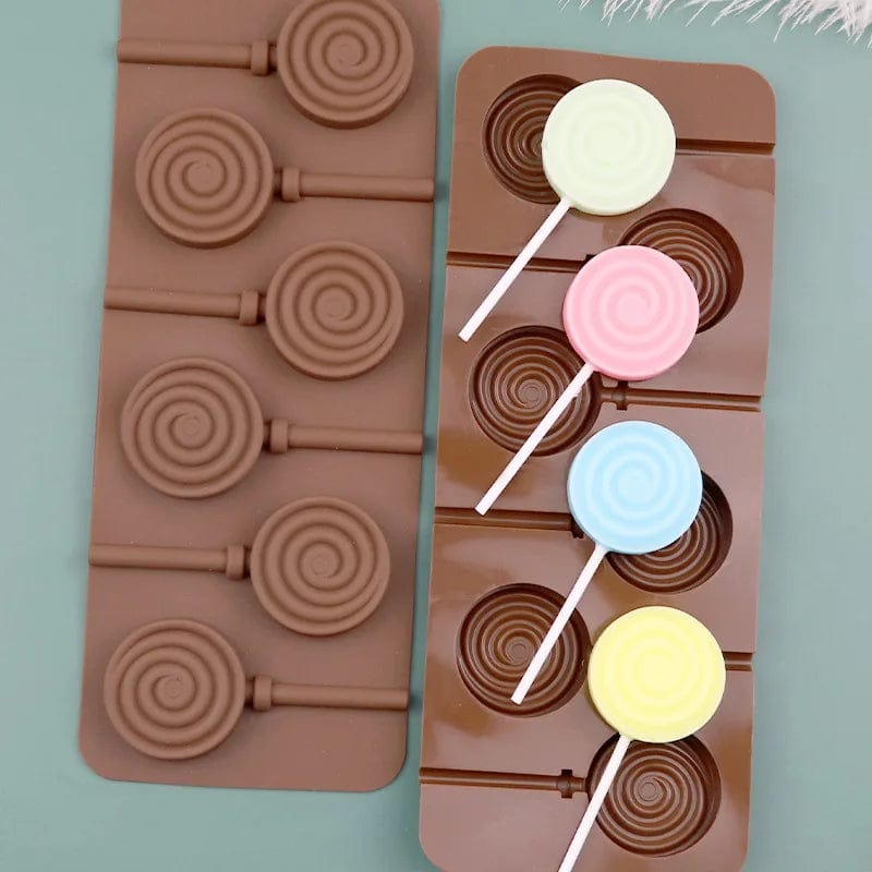 Moule à chocolat Silicone - Sucette Lolipop Moules à Chocolat