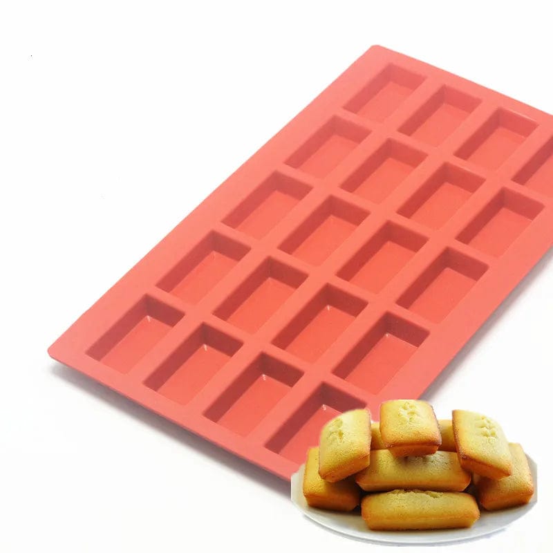 Moule à Financiers en Silicone - 20 Portions Moules à Gateau