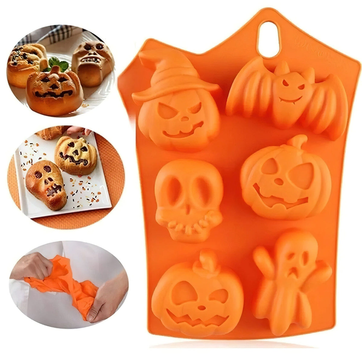 Moule à Gâteau en Silicone : Halloween Moules à Gateau