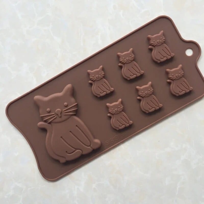 Moule à Gateau et Chocolat en forme de Chats Moules à Chocolat