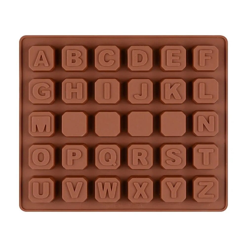 Moule à Gateau et Chocolat : Lettres de l'Alphabet Moules à Chocolat
