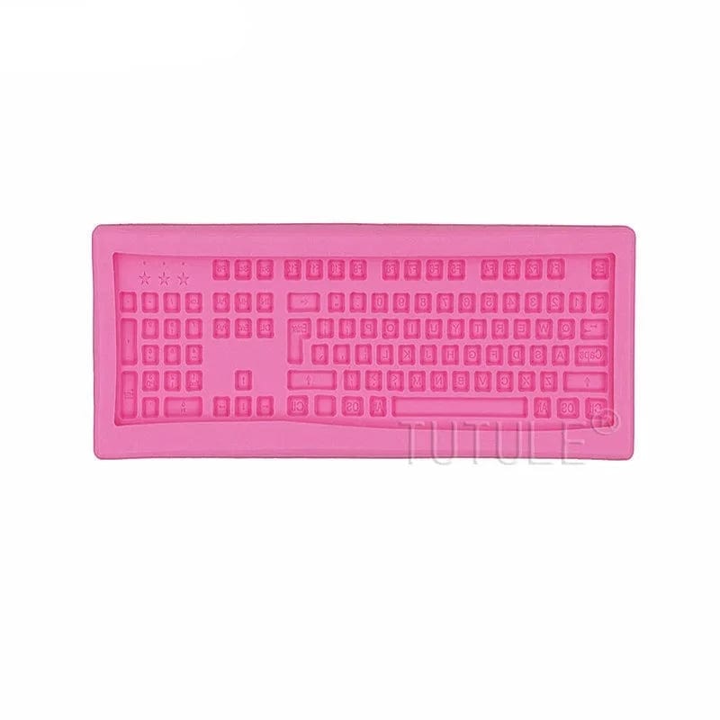 Moule à Gâteau Silicone - Clavier d'Ordinateur 3D Moules à gateau