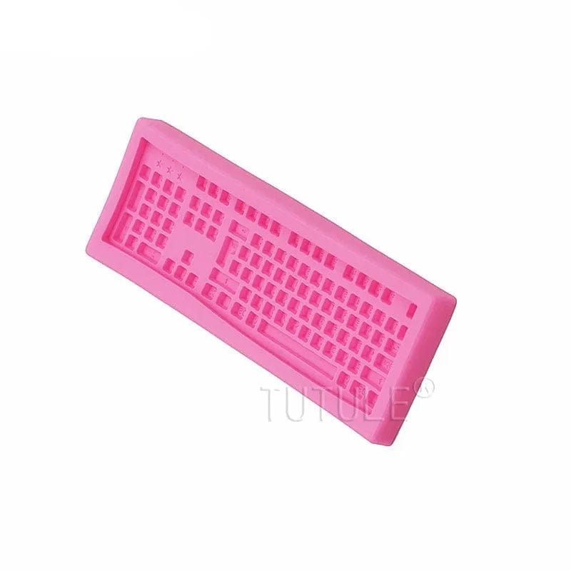 Moule à Gâteau Silicone - Clavier d'Ordinateur 3D Moules à gateau
