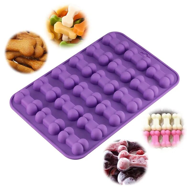 Moule à Gâteau Silicone - Os De Chien Moules à Gateau