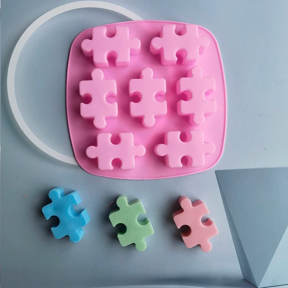 Moule à Gâteau Silicone - Pièces de Puzzle Moules à gateau