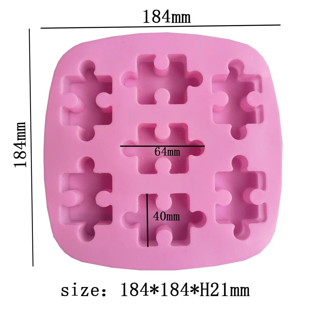 Moule à Gâteau Silicone - Pièces de Puzzle Moules à gateau