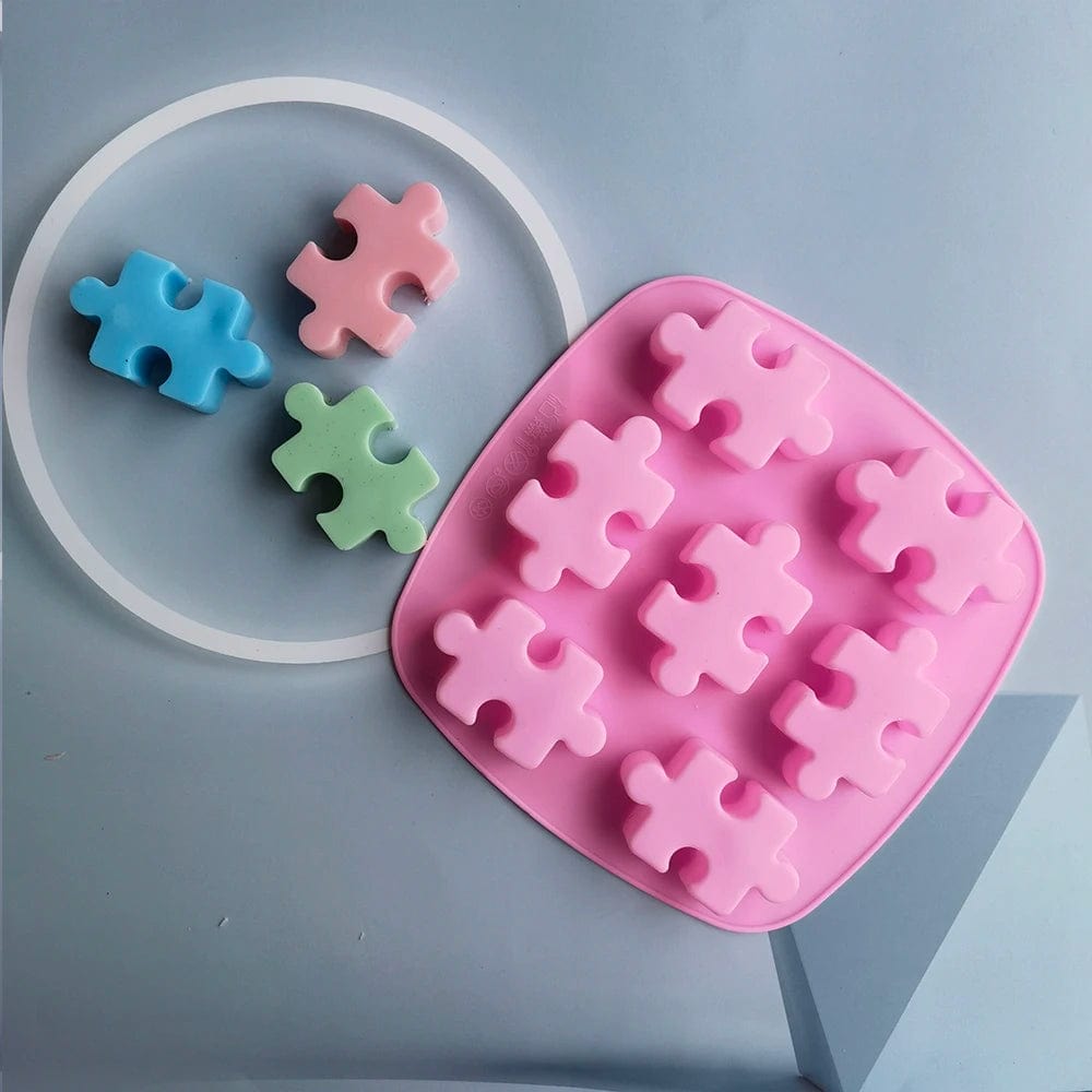 Moule à Gâteau Silicone - Pièces de Puzzle Moules à gateau