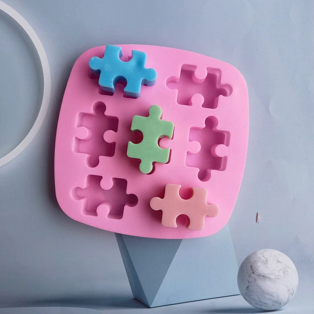 Moule à Gâteau Silicone - Pièces de Puzzle Moules à gateau
