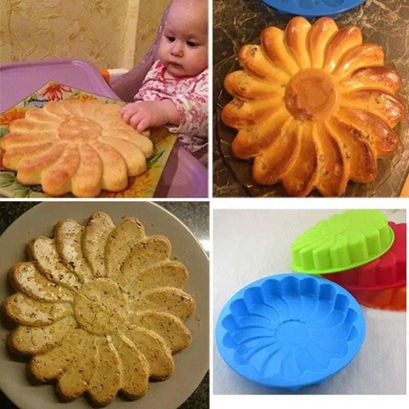 Moule à Gâteaux en Silicone : Forme de Fleur Moules à Gateau