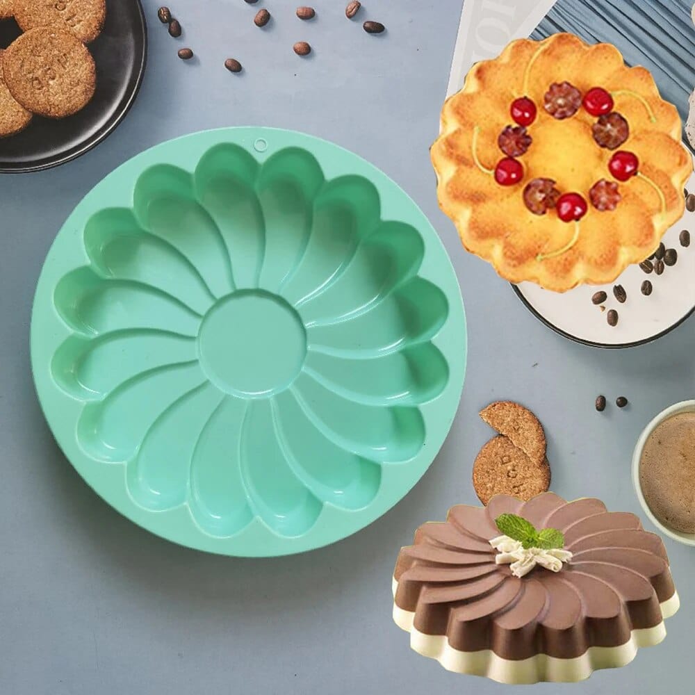 Moule à Gâteaux en Silicone : Forme de Fleur Moules à Gateau