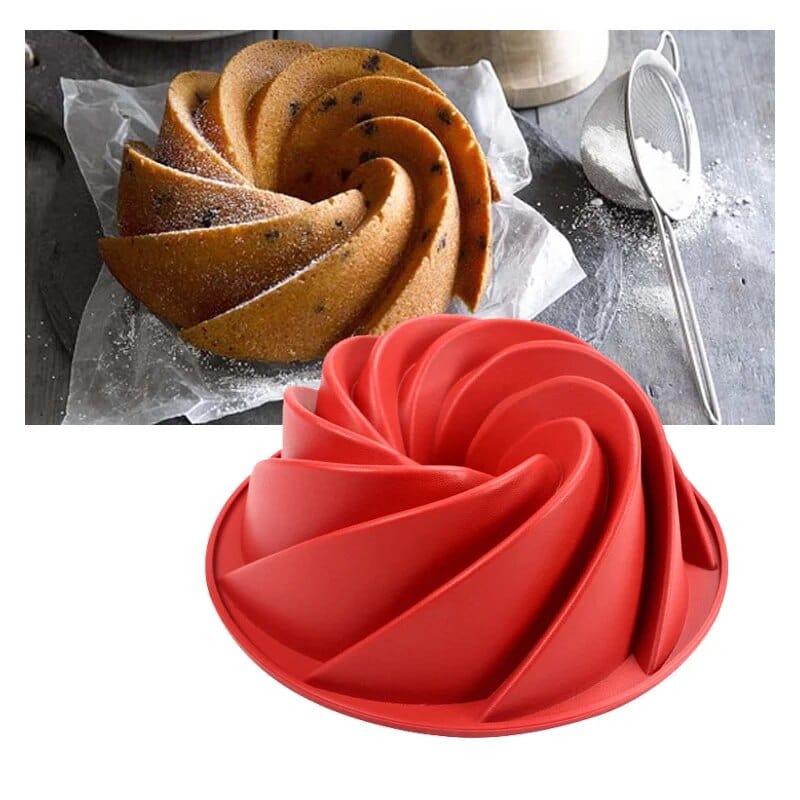 Moule a Gâteaux Silicone 3D - Cyclone Moules à Gateau
