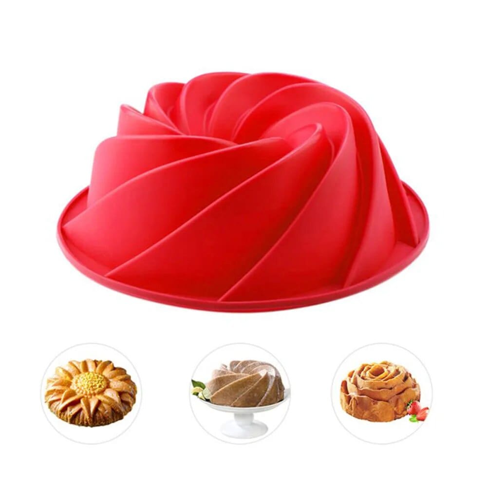 Moule a Gâteaux Silicone 3D - Cyclone Moules à Gateau