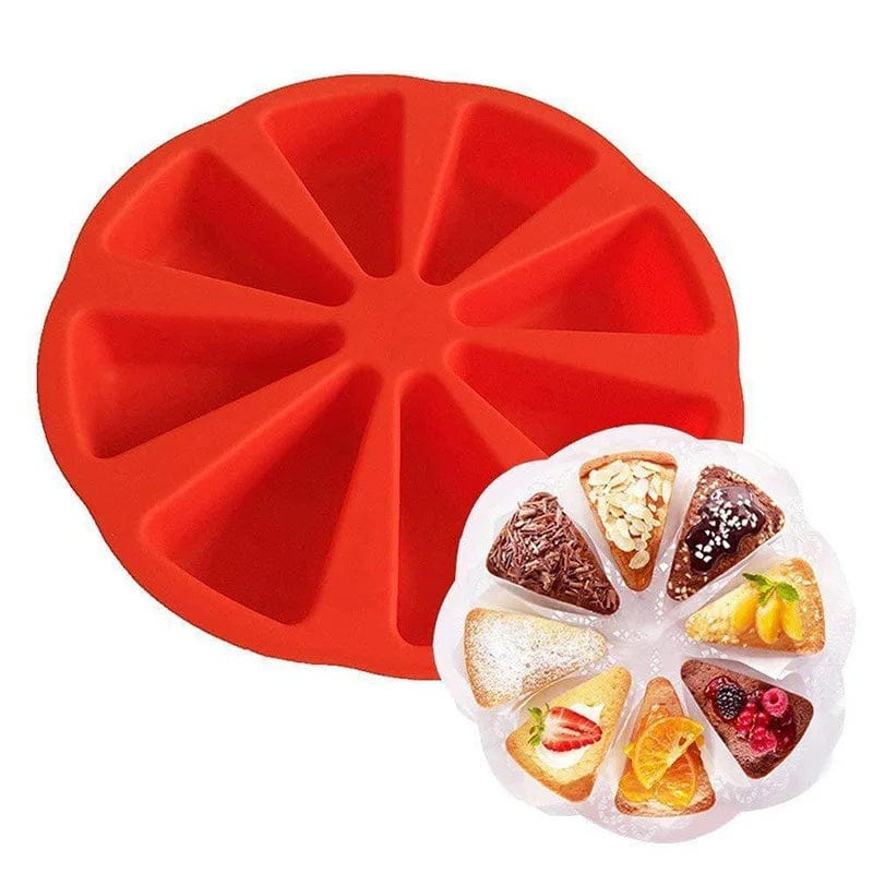 Moule à Gâteaux Silicone - 8 Parts Compartimentées Moules à gateau
