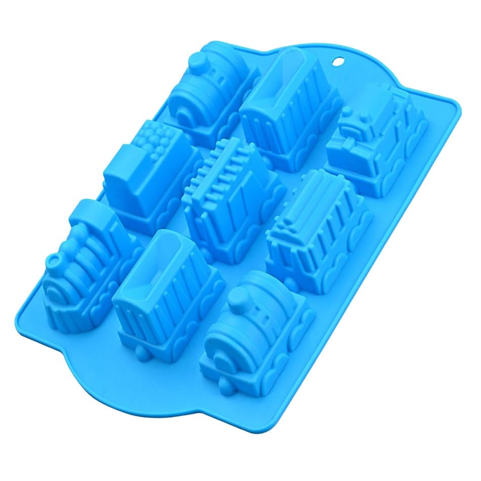 Moule à Gâteaux Trains en Silicone 3D Moules à Gateau