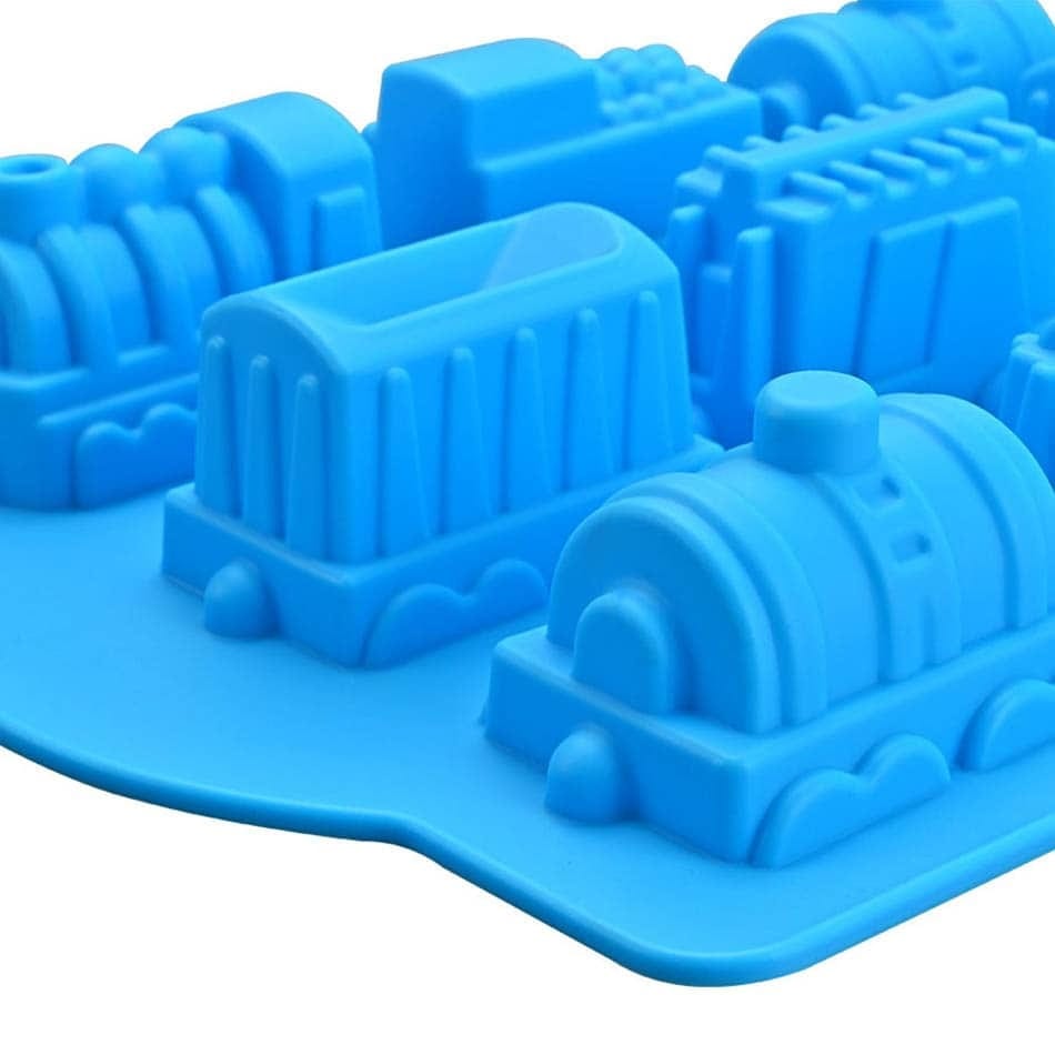 Moule à Gâteaux Trains en Silicone 3D Moules à Gateau