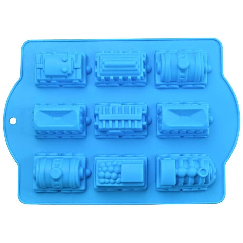 Moule à Gâteaux Trains en Silicone 3D Moules à Gateau