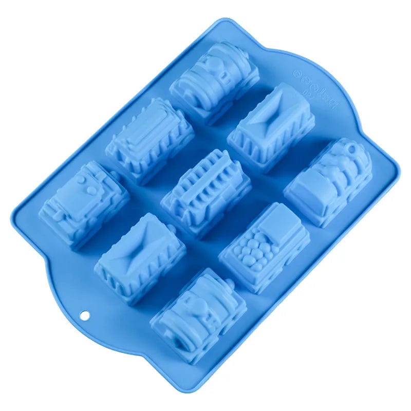 Moule à Gâteaux Trains en Silicone 3D Moules à Gateau