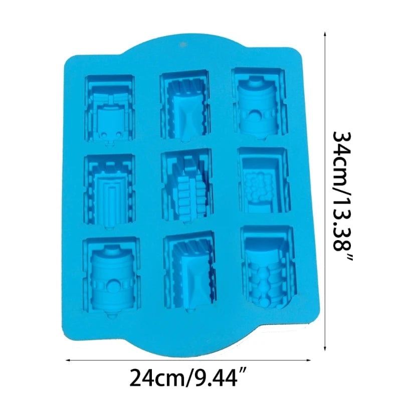 Moule à Gâteaux Trains en Silicone 3D Moules à Gateau