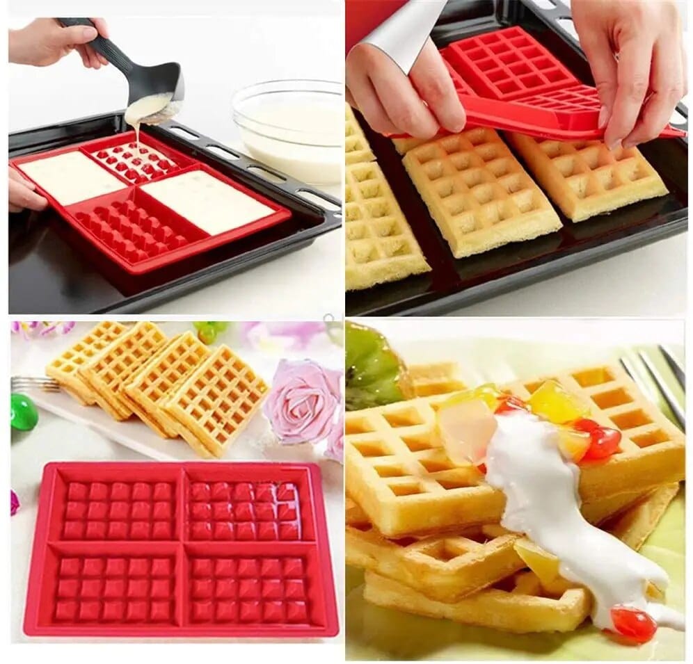 Moule à Gaufre en Silicone Moules à Gateau
