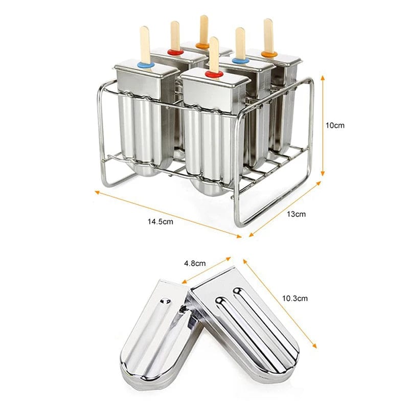 Moule à Glace en Inox pour Glaces à l'eau et Esquimaux moule glace