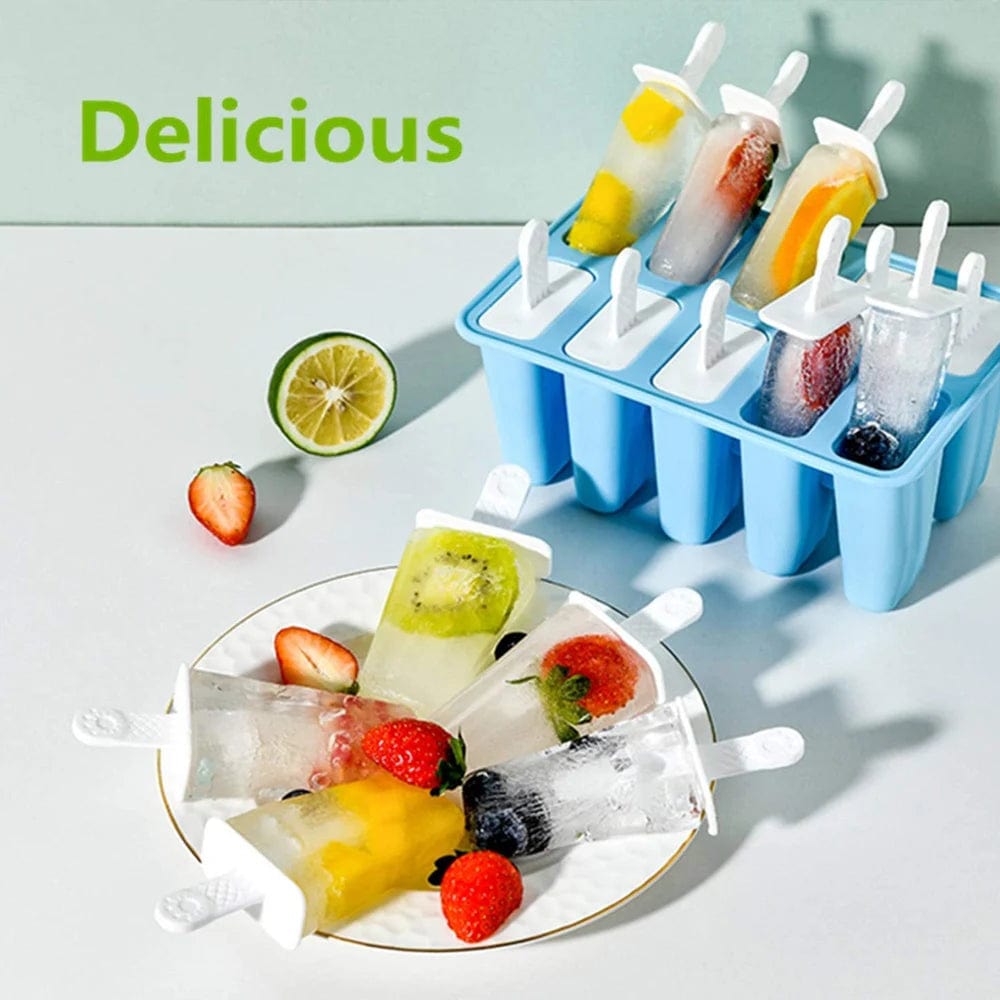 6 Moules à Glace en Silicone avec Poignée moule glace