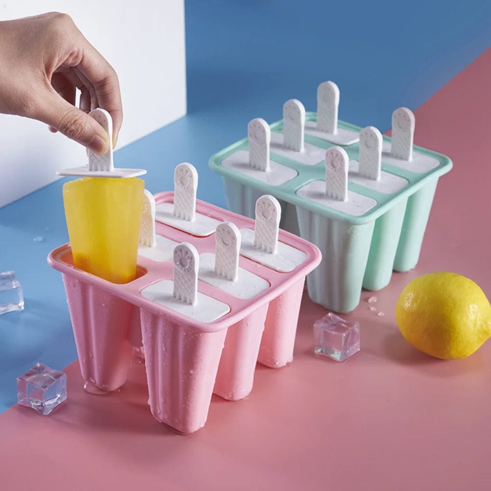 6 Moules à Glace en Silicone avec Poignée moule glace