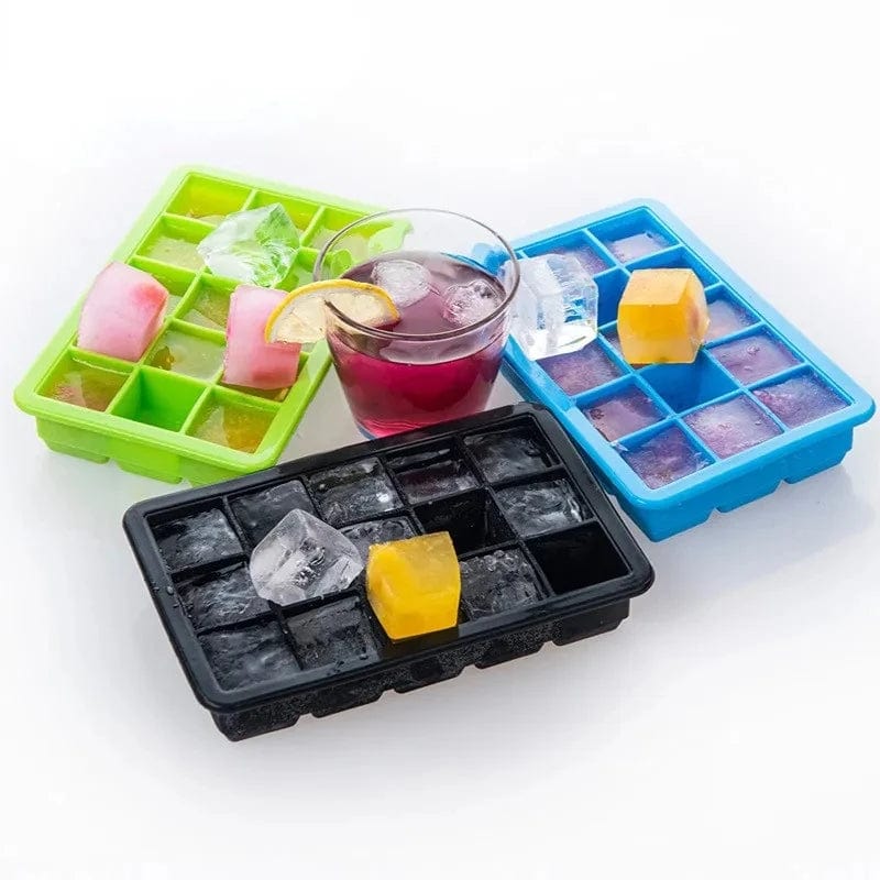Bac à glaçons noir en silicone 15 Compartiments bac à glaçons