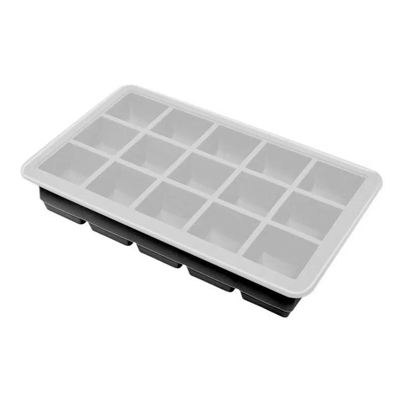 Bac à Glaçons 15 compartiments - en Silicone avec Couvercle bac à glaçons