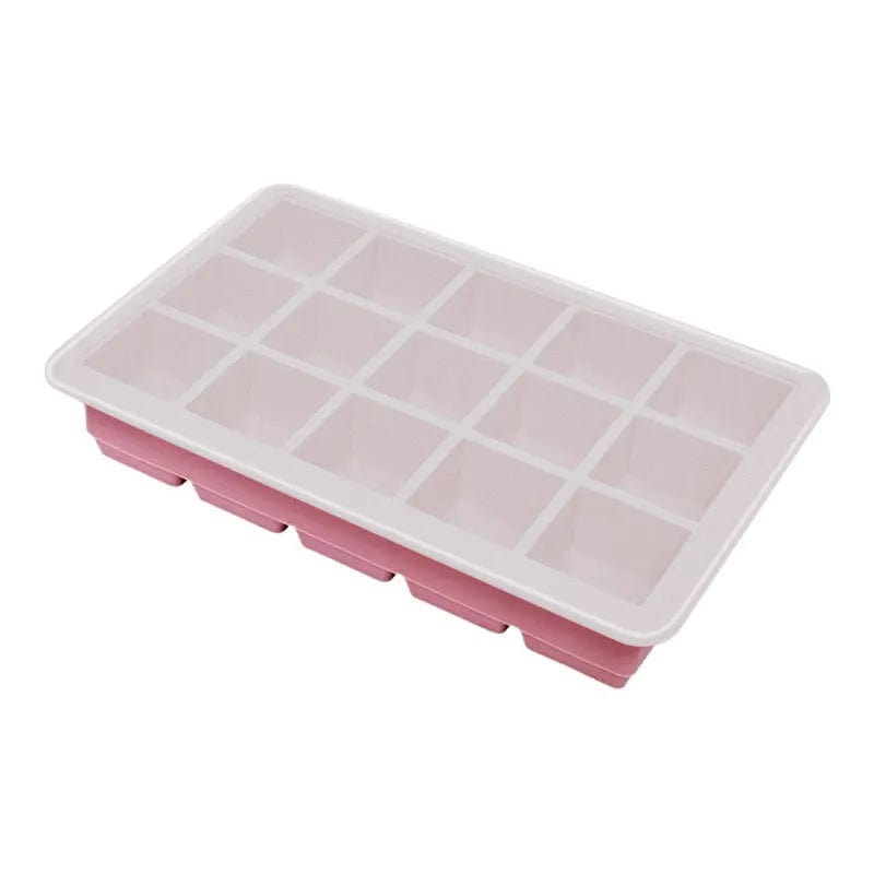 Bac à Glaçons 15 compartiments - en Silicone avec Couvercle bac à glaçons