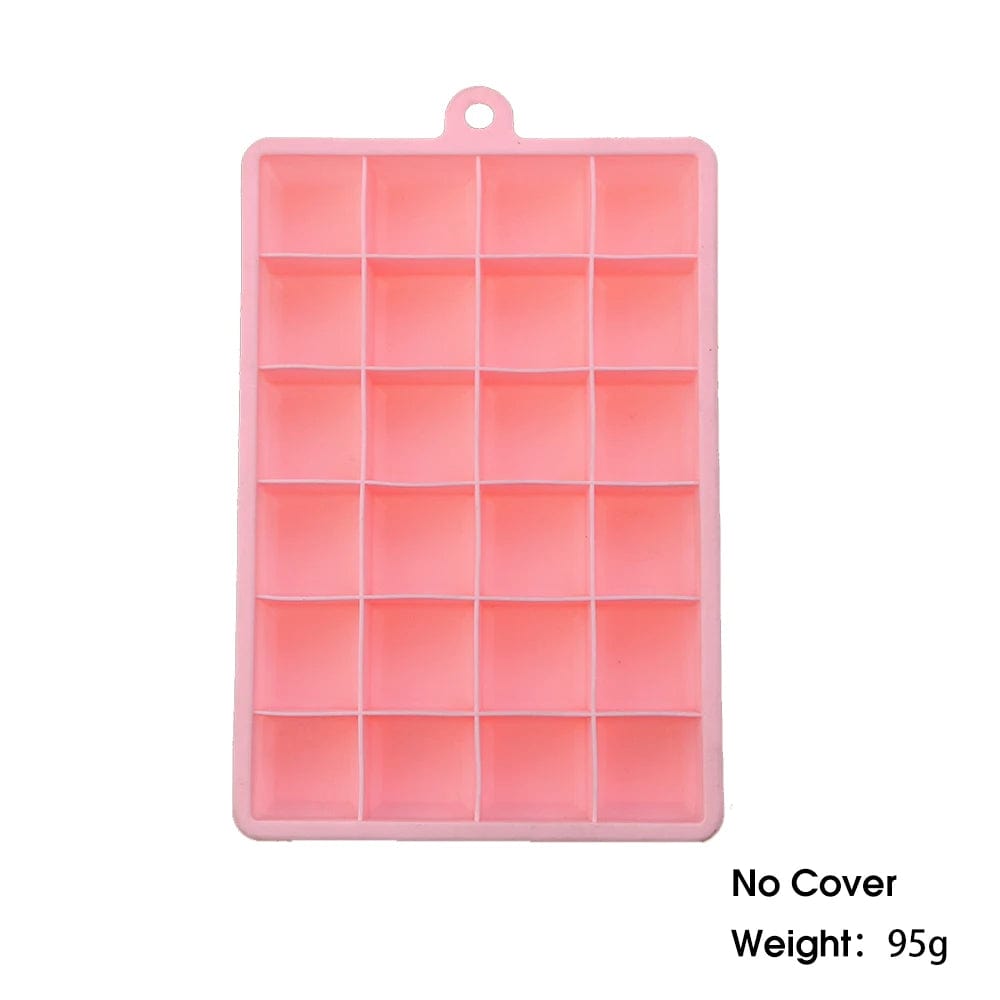 Bac à glaçons 24 compartiments - en silicone sans couvercle bac à glaçons