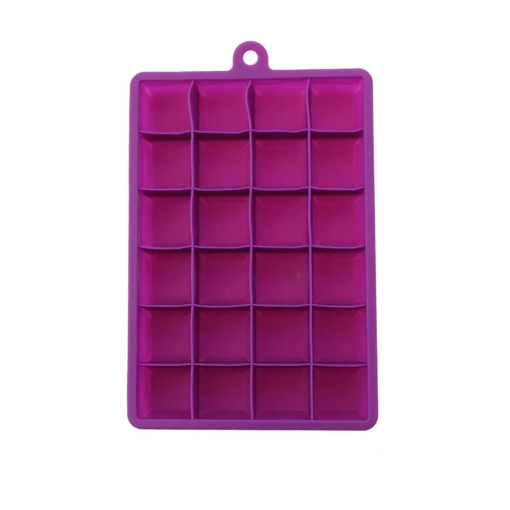Bac à glaçons 24 compartiments - en silicone sans couvercle bac à glaçons