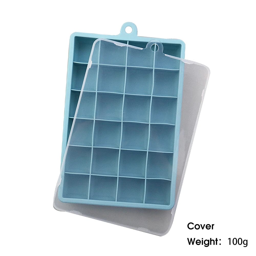 Bac à glaçons 24 compartiments - en silicone avec couvercle bac à glaçons