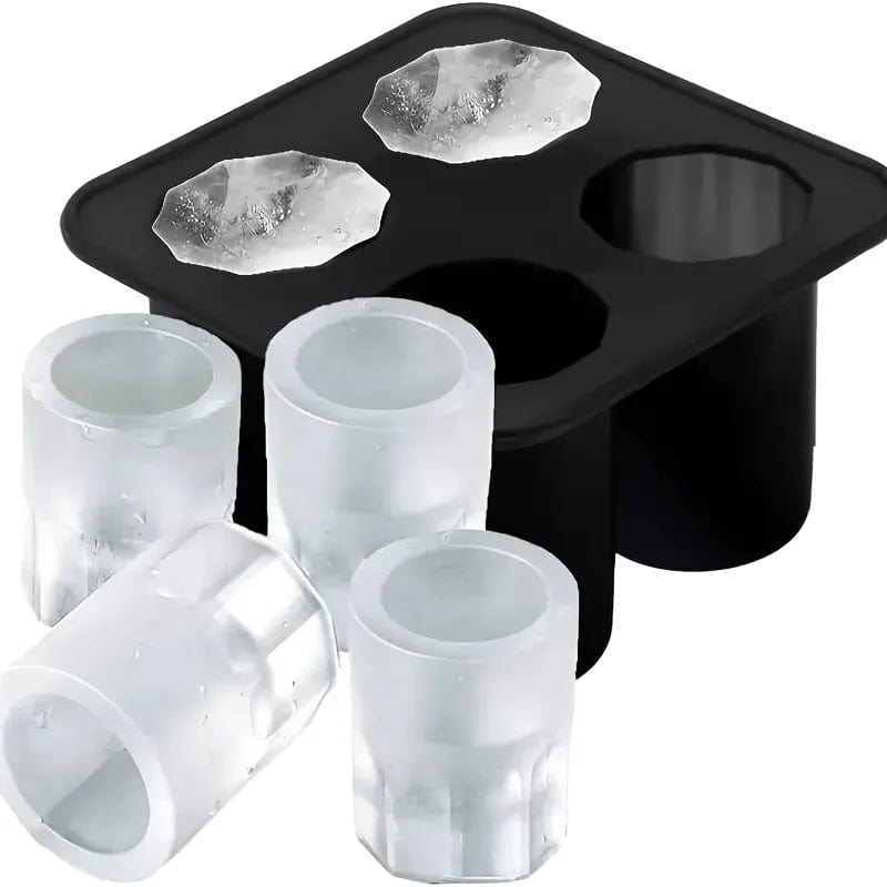 Moule à Glaçons en Silicone en Forme de Tasse Verre Shot Moules à Glaçons