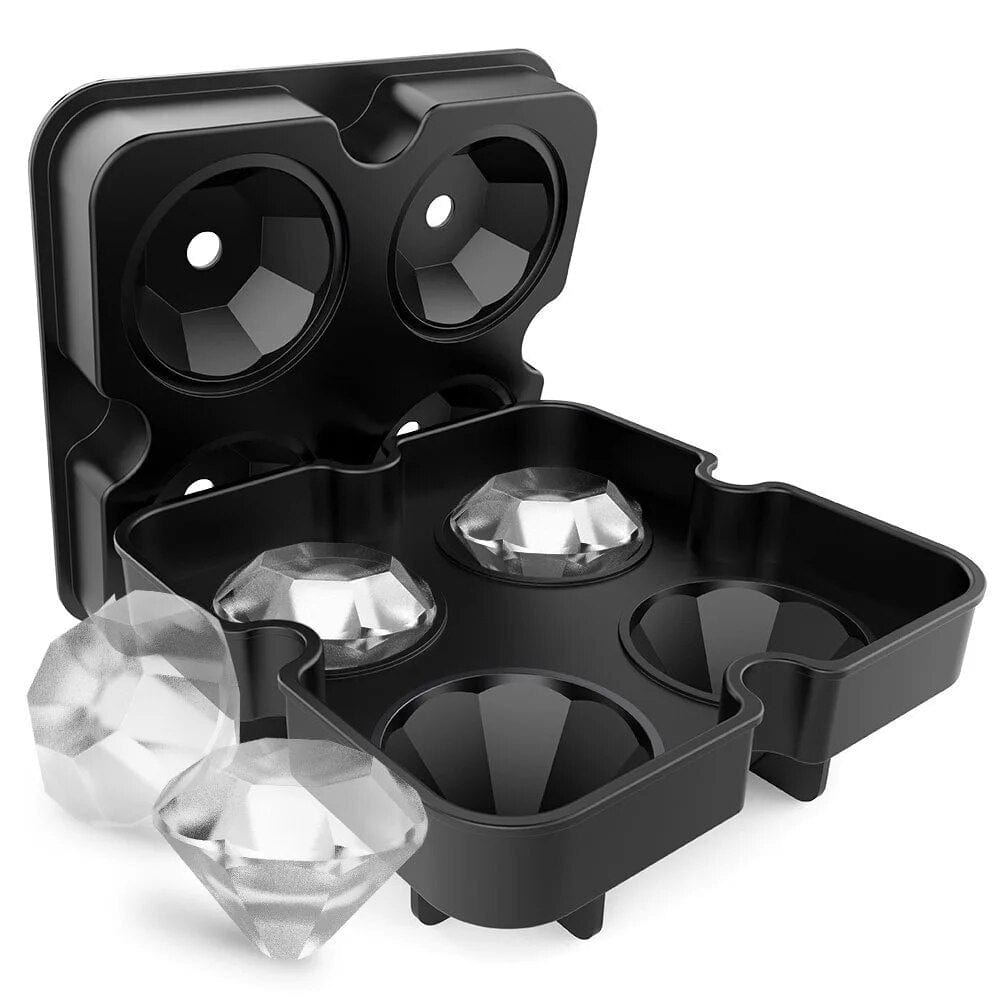 Moule à Glaçons Multiformes - Diamant, Boule, Balle de Fusil Moules à Glaçons
