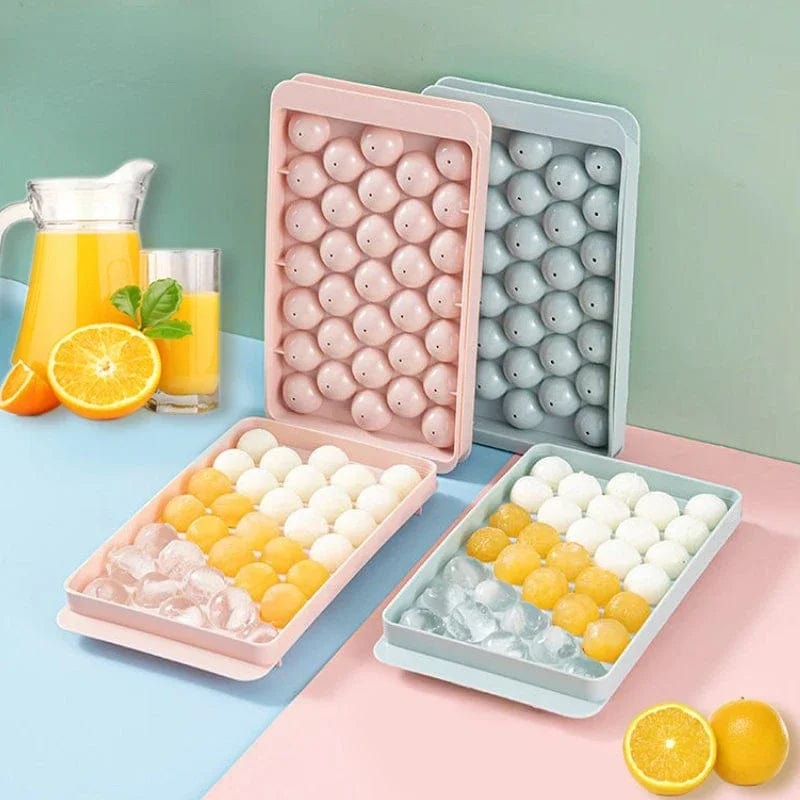 Moule à glaçons sphériques 33 boules - Idéal pour cocktails et whisky Moules à Glaçons