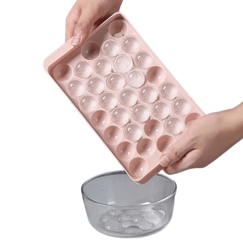 Moule à glaçons sphériques 33 boules - Idéal pour cocktails et whisky Moules à Glaçons