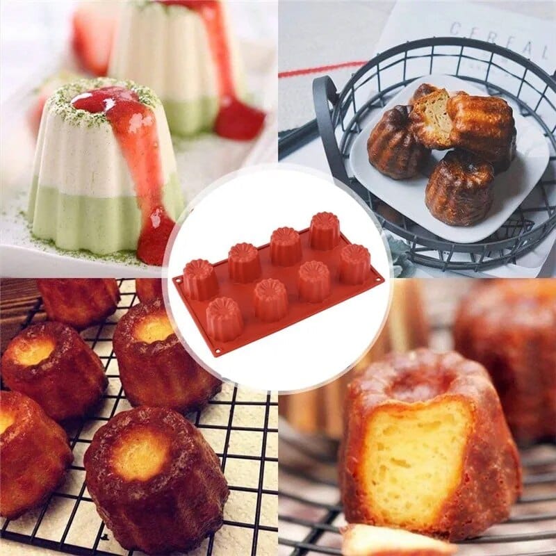 Moule Canelés Bordelais en Silicone Moules à Gateau