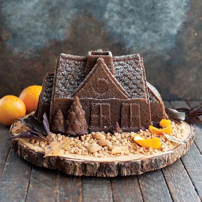 Moule Chalets de Noël 3D en Silicone Moules à Gateau