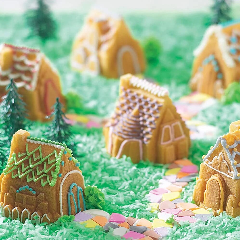 Moule Chalets de Noël 3D en Silicone Moules à Gateau
