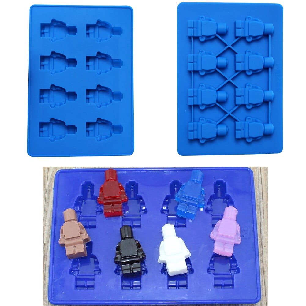 Moules à Gâteaux en forme de Lego (lot de 6) Moules à Gateau