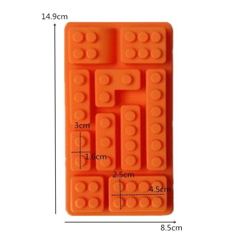 Moules à Gâteaux en forme de Lego (lot de 6) Moules à Gateau