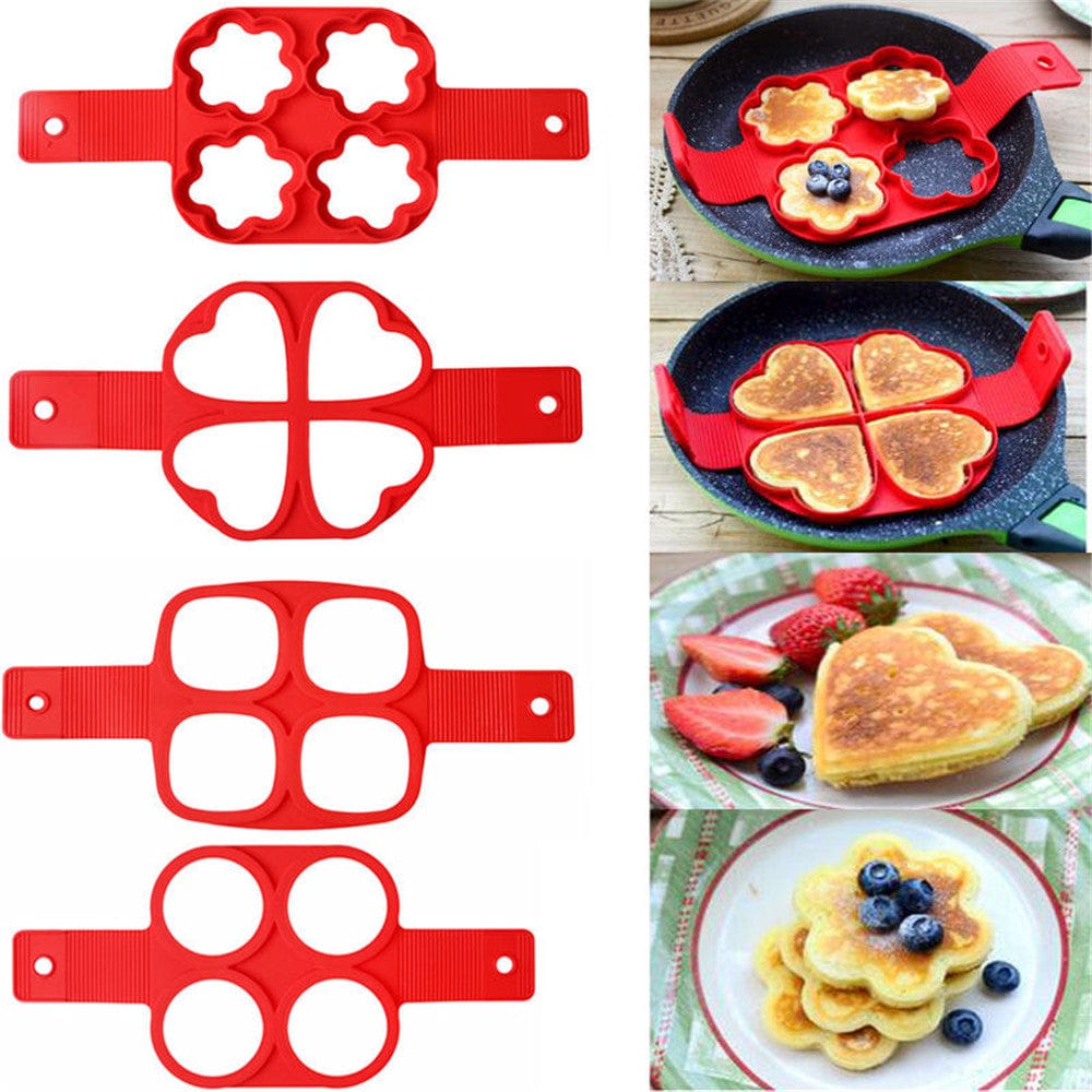Moules à Pancakes en silicone multiformes Moules à Gateau