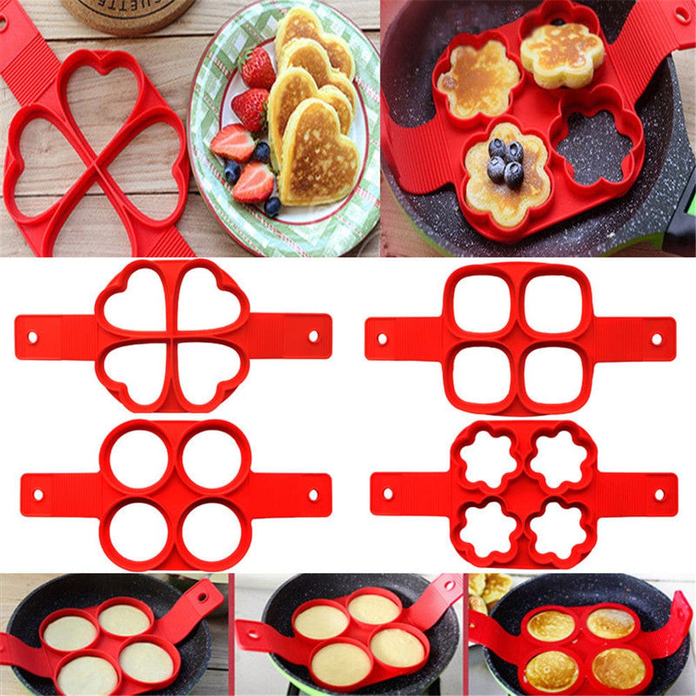 Moules à Pancakes en silicone multiformes Moules à Gateau