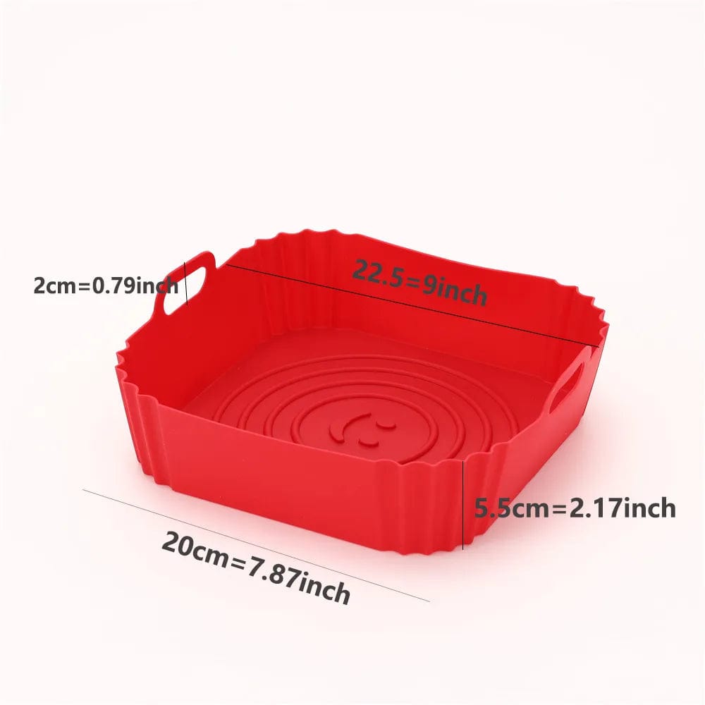 Moules en Silisone Carrés pour Air Fryer Air Fryer