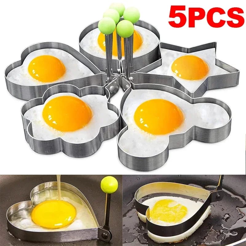 Emporte-Pièce en Forme de Coeur en Acier Inoxydable - Outil de Cuisine pour Pancakes et Omelettes - Accessoire de Cuisine