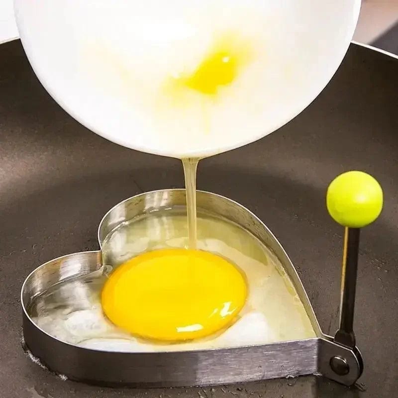 Emporte-Pièce en Forme de Coeur en Acier Inoxydable - Outil de Cuisine pour Pancakes et Omelettes - Accessoire de Cuisine