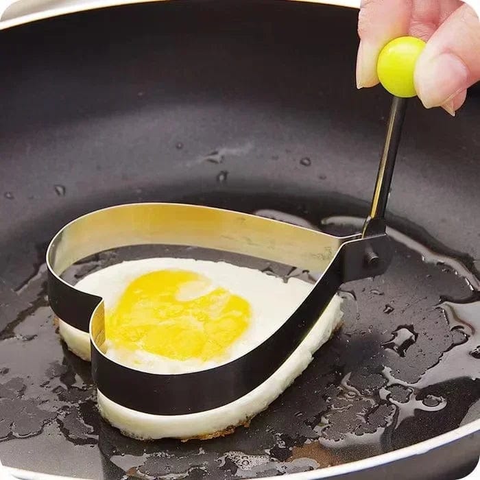 Emporte-Pièce en Forme de Coeur en Acier Inoxydable - Outil de Cuisine pour Pancakes et Omelettes - Accessoire de Cuisine